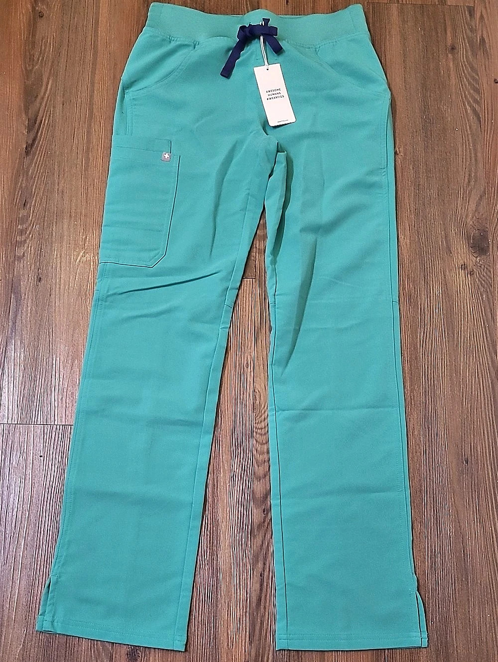 FIGS Technical Collection Straight Leg Pants in Green XXS NWT